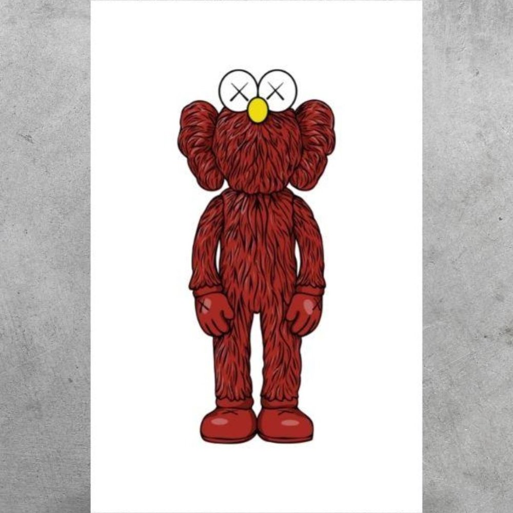 Kaws Bff Red